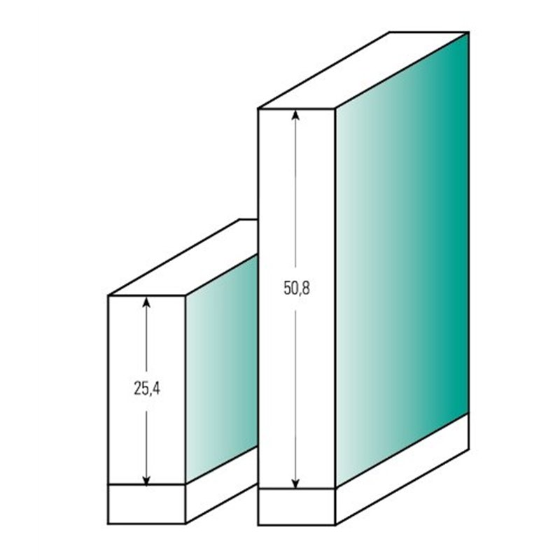 Image secondaire de ENT 13460 Fraise pour affleurer droite Carbure, Queue (S) 8 mm, Diamètre (D) 12,7 mm, NL 25,4 mm, SL 32 mm, avec couteau sous an