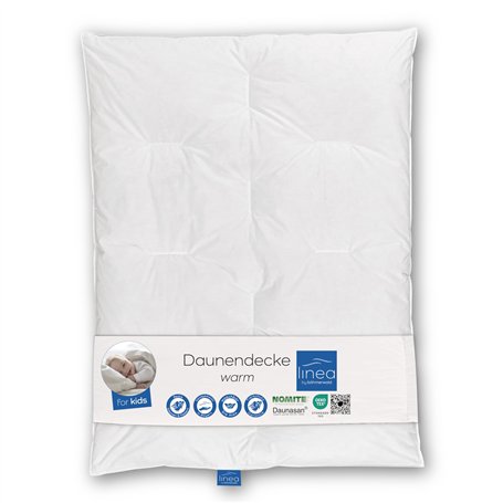 Böhmerwald 289601-10 Édredon pour enfant avec duvet et plumettes 100 x 135 cm (Blanc)