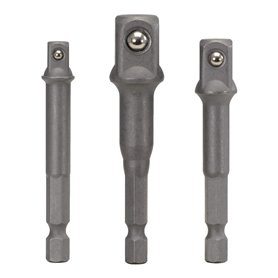 KS Tools - 514.1105 - Jeu de 3 adaptateurs porte-douilles - 6 pans - 1/4" - 3/8" - 1/2"