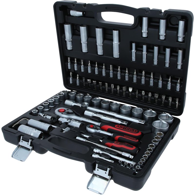 KS Tools 911.0694 Coffret de douilles F6 1/4''-1/2'' CHROMEmat 94 pièces