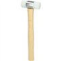 KS TOOLS Maillet à embout nylon 200g - tête Ø28mm - avec manche frêne galbé Multicolore