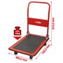 KS Tools - 800.0015 - Chariot à plateforme - L.740 x l.480 x H.810 mm - Chariot pliable - 150kg
