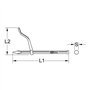 KS Tools 156.0560 Chevillette ronde de maçon 250 mm