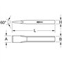 KS Tools 156.0692 Burin plat oval 150 mm