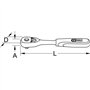 KS Tools - 920.1200 - Cliquet réversible 72 dents - Extra plat Ultimate 1/2" - Finition chromée satinée