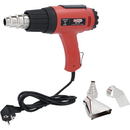 KS TOOLS 960.1190 - Décapeur Thermique 2000W - Pistolet Thermique à Air Chaud - 2 Positions - Réglage de Température par Molette