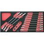 KS TOOLS - 713.2027 - Module 12 clés mixtes à cliquet réversible GEARplus adaptateurs 1/4-3/8-1/2