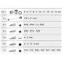 KS Tools - 918.3050 - Coffret de douilles traversantes 1/4 - 5 à 14 mm - Embouts de vissage - Tête de cliquet inclinée à 15° - U