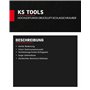 KS Tools Atornillador de impacto neumático de alta potencia de 1/2" THE miniDEVIL, 1084 Nm 515.1315 Couleur