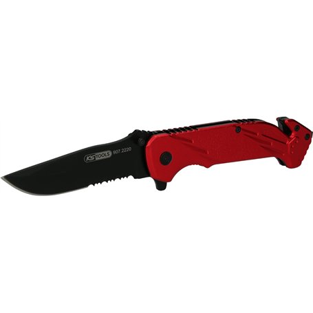 KS Tools 907.2220 Couteau Pliant avec Système de blocage