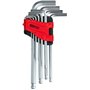 KS Tools - 151.5000 - Jeu de clés mâles coudées - 6 pans creux - Tête sphérique sur la partie longue - Idéal pour vis difficilem