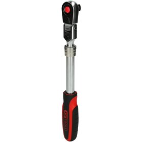 KS Tools - 920.1330 - Cliquet télescopique réversible 1/2" à tête articulée - 72 dents - 7 positions