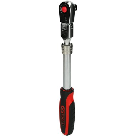 KS Tools - 920.1330 - Cliquet télescopique réversible 1/2" à tête articulée - 72 dents - 7 positions