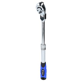 BRILLIANT TOOLS BT022993 Cliquet réversible télescopique 1/2" avec tête flexible [Powered by KS TOOLS]