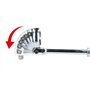 BRILLIANT TOOLS BT022993 Cliquet réversible télescopique 1/2" avec tête flexible [Powered by KS TOOLS]