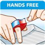 tesa 2 dévidoirs manuels 57858 mini transparents (2 pièces), bleu/rouge