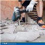 S&R Burin Large à Carreaux SDS-MAX 350x105mm Ciseaux Carrelage Perforateur SDS Max. Made in Germany.