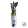 S&R Burin SDS Plus. Set de 3 Ciseaux Carrelage- Burin Plat, Large, Pointu) pour Carellage. Made in Germany Qualité Industrielle