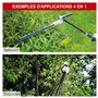 Scheppach Débroussailleuse Thermique MFH5200-4P | Rotofil | Moteur 2T de 51,7cm3 | 4en1 Débroussailleuse, Coupe-Bordure, Taille-