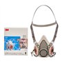 Demi-masque classique réutilisable 3M 6100, Certifié EN sécurité - sans cartouches filtrantes