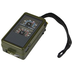 Mil-Tec Boussole de Carte 10 Fonctions Noir Taille Unique