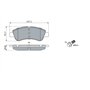 Bosch BP318 - Plaquettes de Frein Avant pour Voiture - Qualité Bosch - Réduction du Bruit et de la Poussière - Certifié ECE-R90 