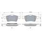 Bosch BP346 - Plaquettes de Frein Arrière pour Voiture - Qualité Bosch - Réduction du Bruit et de la Poussière - Certifié ECE-R9