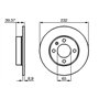 Bosch BD418 Disques de frein - certification ECE-R90 - 1 jeu de 2 disques