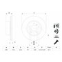 Bosch BD1081 Disques de frein - certification ECE-R90 - 1 jeu de 2 disques
