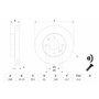 Bosch BD221 Disques de frein - certification ECE-R90-1 jeu de 2 disques
