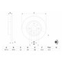 Bosch BD283 Disques de frein - certification ECE-R90-1 jeu de 2 disques