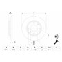 Bosch BD786 Disques de frein - certification ECE-R90-1 jeu de 2 disques