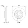 Bosch BD1166 Disques de frein - certification ECE-R90-1 jeu de 2 disques