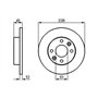 Bosch BD993 Disques de frein - certification ECE-R90 - 1 jeu de 2 disques