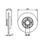 Bosch BD1245 Disques de frein - certification ECE-R90-1 jeu de 2 disques