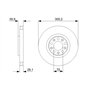 Bosch BD1154 Disques de frein - certification ECE-R90-1 disque unitaire