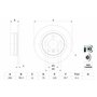 Bosch BD1650 Disques de frein - certification ECE-R90-1 jeu de 2 disques