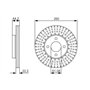 Bosch BD1641 Disques de frein - certification ECE-R90-1 jeu de 2 disques