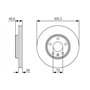 Bosch BD1889 Disques de frein - certification ECE-R90-1 disque unitaire