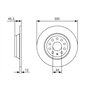 Bosch BD2144 Disques de frein - Essieu arrière - certification ECE-R90 - 1 jeu de 2 disques