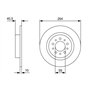 Bosch BD2419 Disques de frein - certification ECE-R90-1 jeu de 2 disques