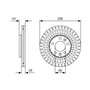 Bosch BD2451 Disques de frein - certification ECE-R90-1 disque unitaire