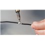 ViGOR Kit de fer à souder à gaz V5512 I 7 adaptateurs différents I combine fer à souder, chalumeau et décapeur thermique I 12 pi