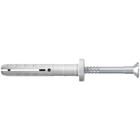 fischer - Cheville à frapper NF 6x40/10 mm avec collerette épaisse et clou tête fraisée - Boîte de 200