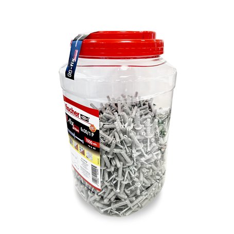 fischer BigBox Taco N 6x30/1 P - 1000B 557758 Gris