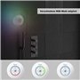 LEICKE Enceinte Bluetooth Portable Étanche Haut Parleur de Douche sans Fil Haute stéréo LED Lumière Ventouse puissante, Stéréo, 