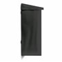 Relaxdays 10018514 Boîte aux lettres murale en fer noir 41 x 37 x 16 résistant aux intempéries
