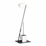 Relaxdays 10020452 Ensemble WC porte-brosse porte papier toilette en verre et en métal optique inox salle de bain rouleau brosse