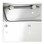 Relaxdays Toilettes INOX dérouleur Papier WC Support Smartphone téléphone, Argenté, 7 x 18,5 x 11 cm