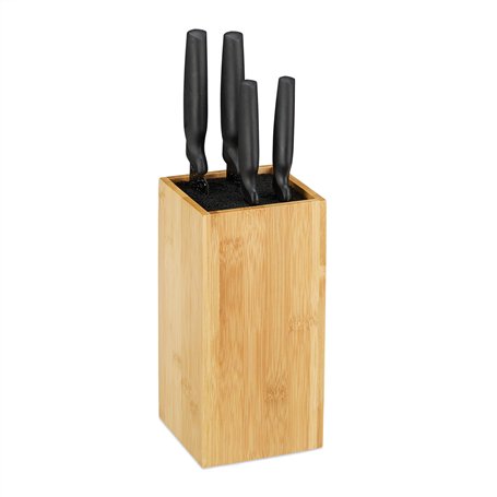 Relaxdays 10028872 Bloc Bambou Non Garni